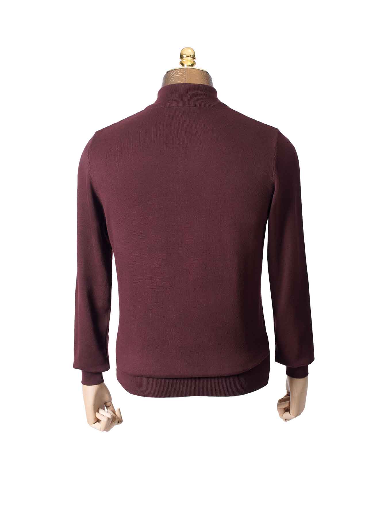 سویشرت مردانه تمام زیپ جناقی زرشکی 57
