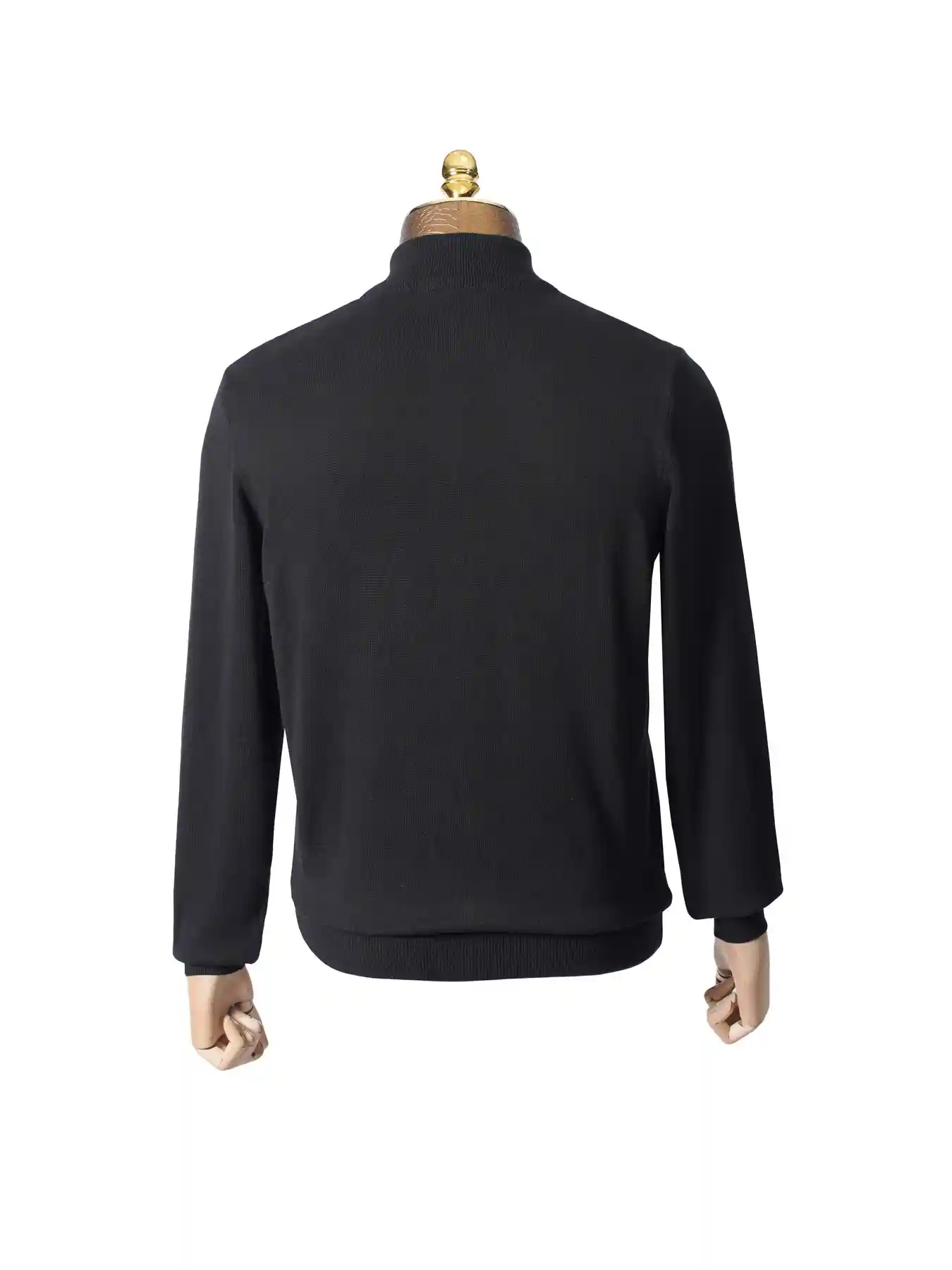 سویشرت مردانه تمام زیپ جناقی مشکی 57