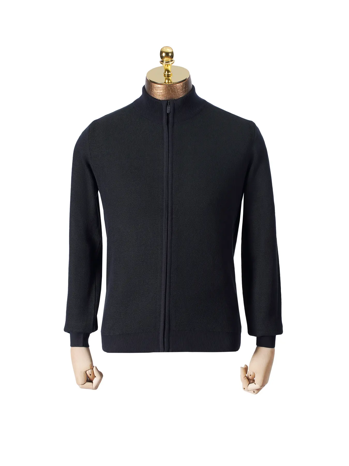 سویشرت تمام زیپ طرح دار یشمی