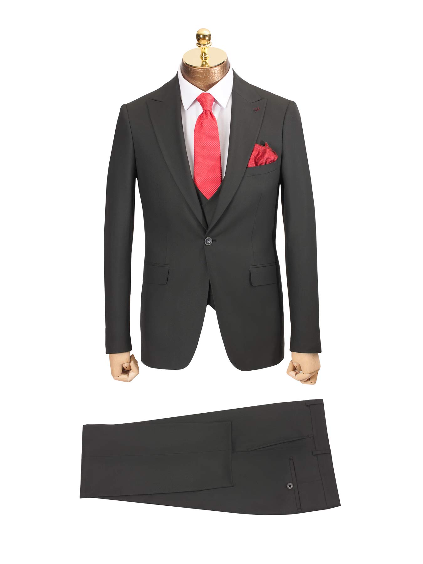 کت و شلوار و ژیله مشکی 94