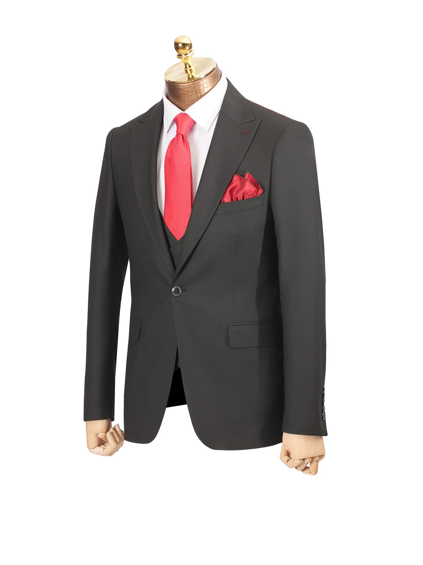 کت و شلوار و ژیله مشکی 94