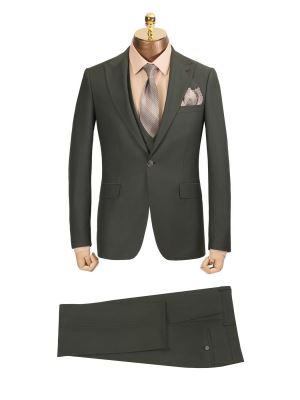 کت و شلوار و ژیله سبز 94