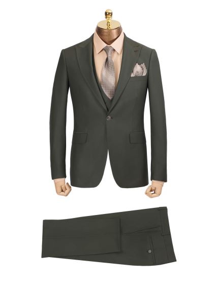 کت و شلوار و ژیله سبز 94