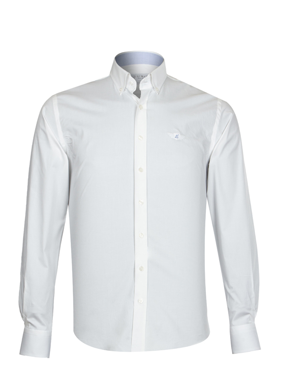 پیراهن آستین بلند سفید ال سی من