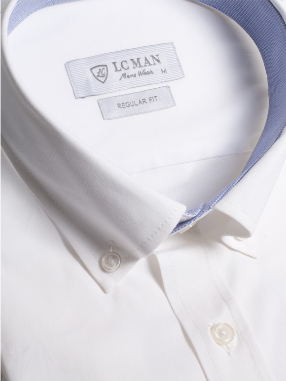 پیراهن آستین بلند سفید ال سی من