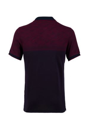 پولوشرت مردانه یقه شکاری طرح دار 13052