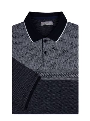 پولوشرت سرمه ای جودون یقه شکاری  