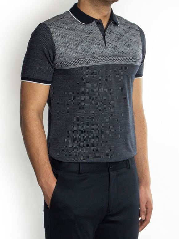 پولوشرت سرمه ای جودون یقه شکاری  