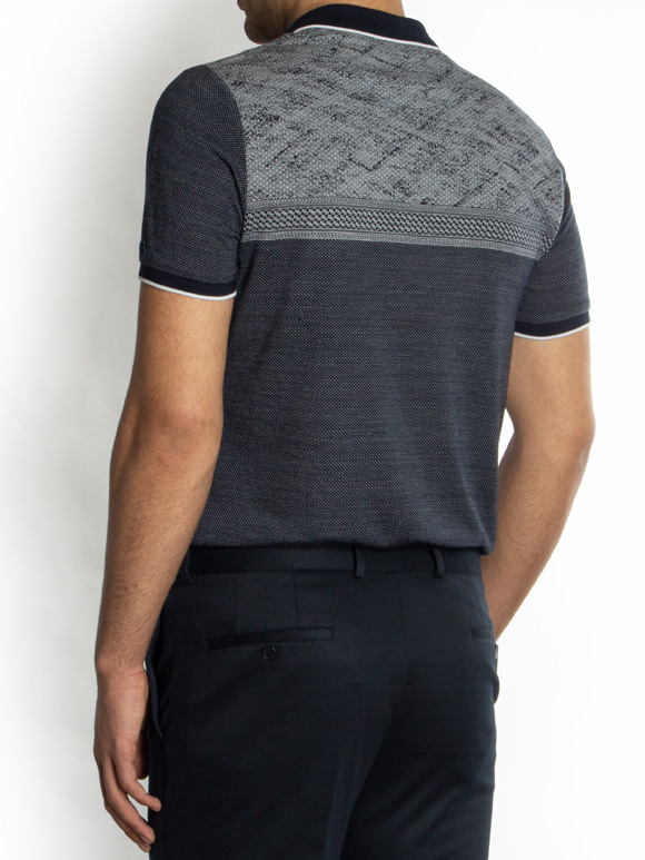 پولوشرت سرمه ای جودون یقه شکاری  