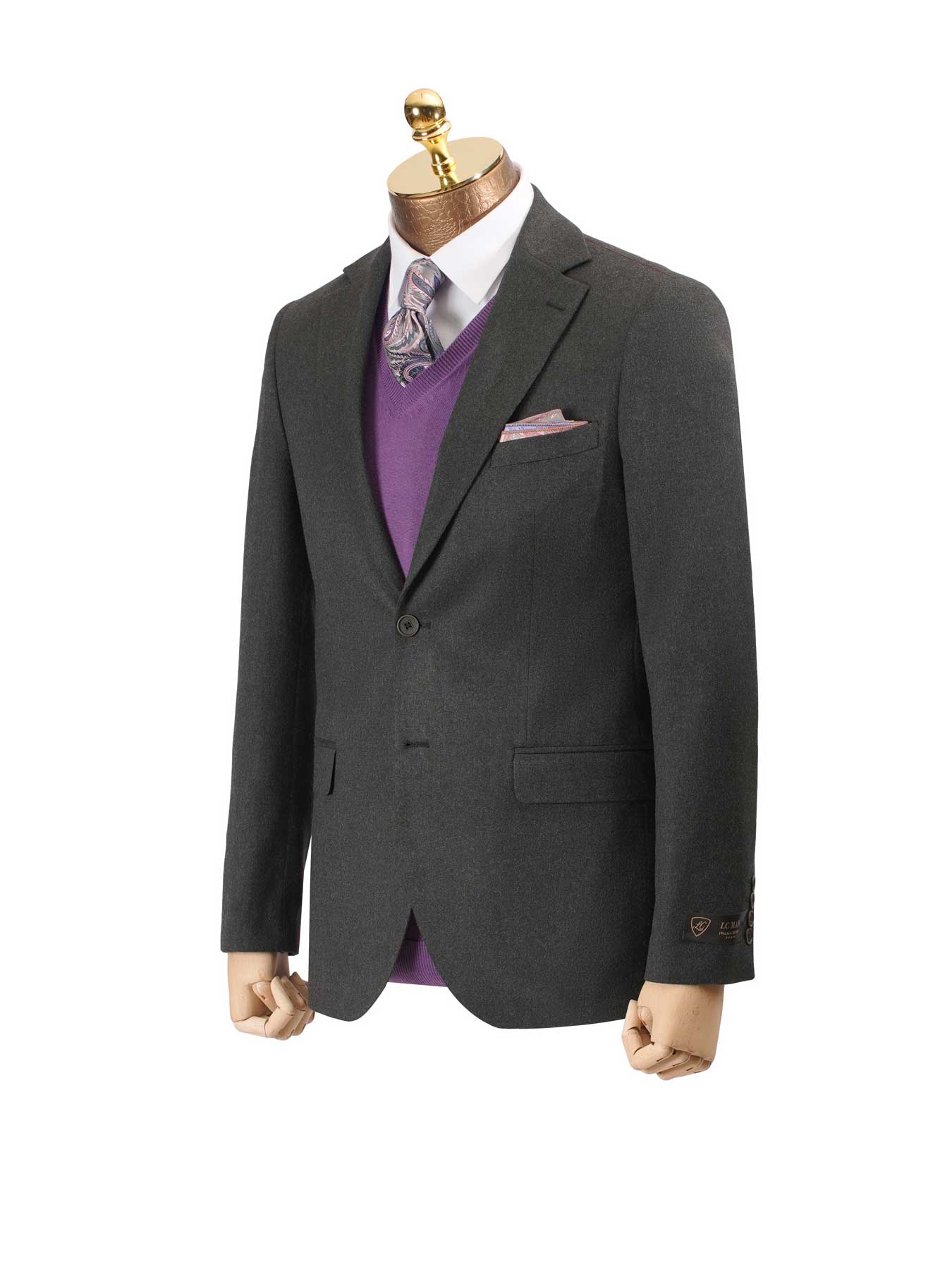 کت تک طوسی ساده ال سی من 18