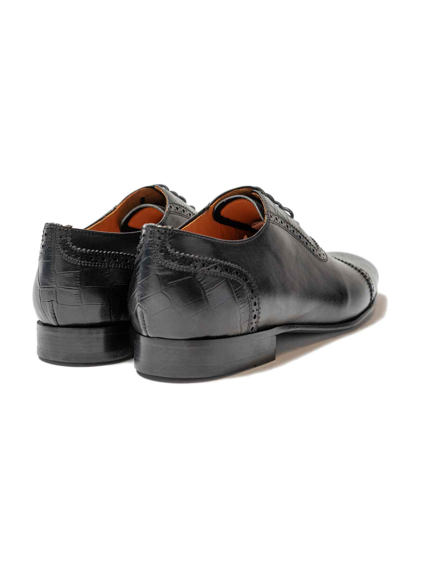 کفش چرم بند دار شش ترک زیره میکرولایت