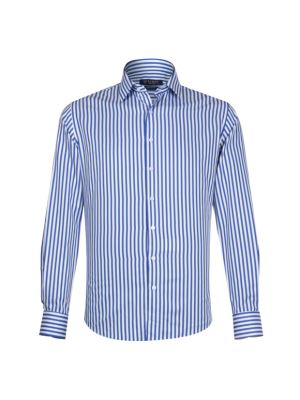 پیراهن مردانه راه راه آستین بلند ال سی من  089