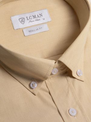 پیراهن مردانه راه راه آستین بلند ال سی من  095