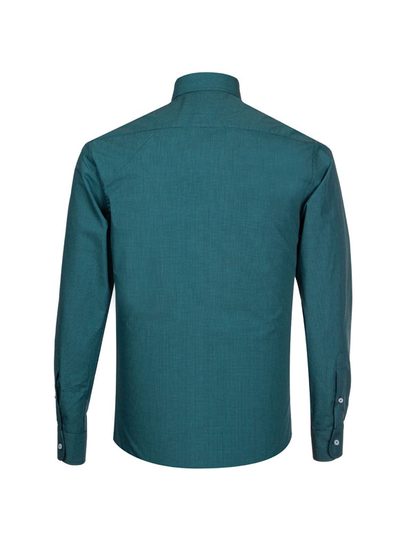 پیراهن مردانه چهارخانه سبز آستین بلند ال سی من 9 