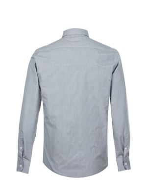 پیراهن آستین بلند  مردانه چهارخانه ال سی من 079