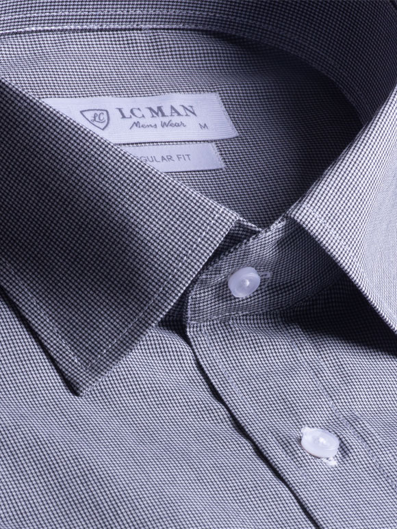 پیراهن آستین بلند  مردانه چهارخانه ال سی من 079