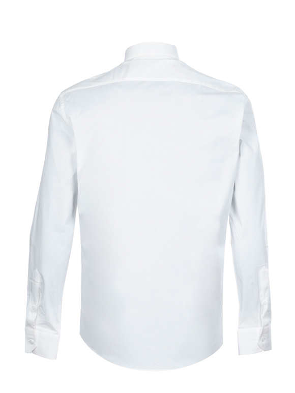 پیراهن آستین بلند مردانه سفید ال سی من 094