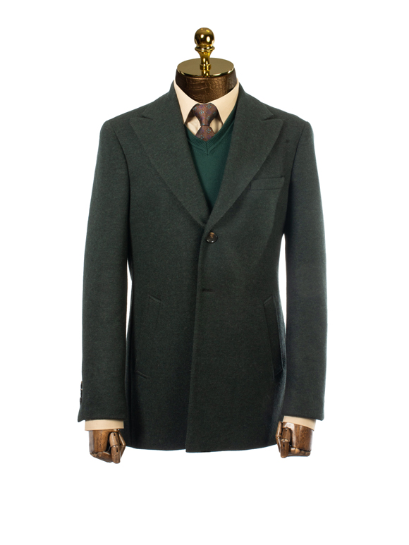 پالتو مردانه سبز ساده ال سی من 41