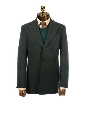 پالتو مردانه سبز ساده ال سی من 41