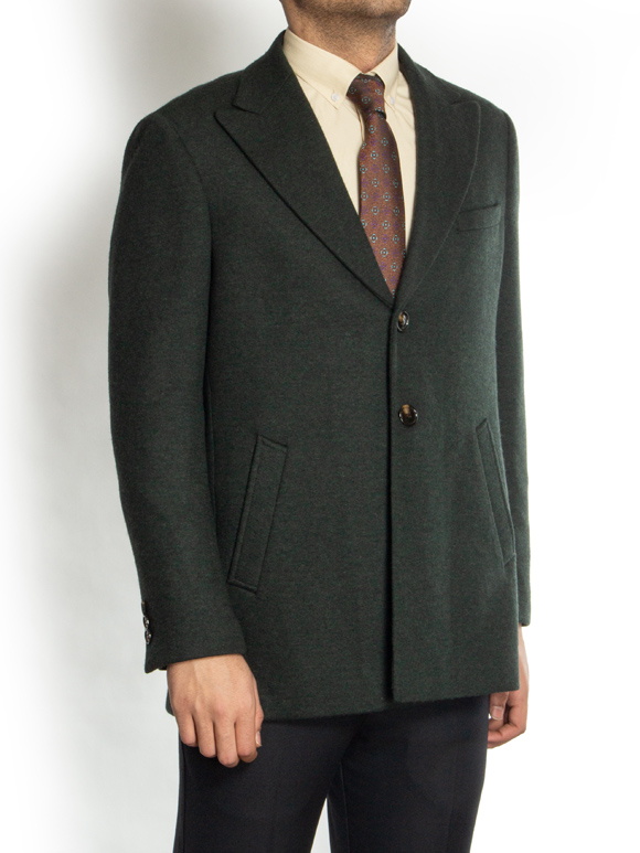 پالتو مردانه سبز ساده ال سی من 41