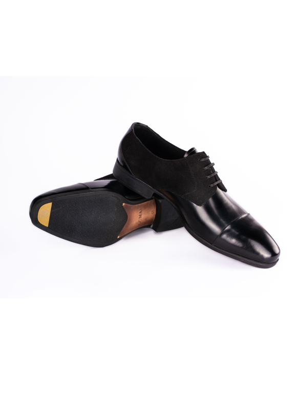 کفش مردانه چرم بندار ورنی بغل جیر