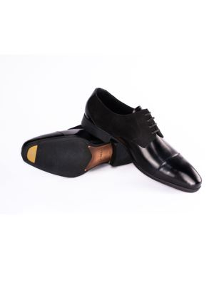 کفش مردانه چرم بندار ورنی بغل جیر