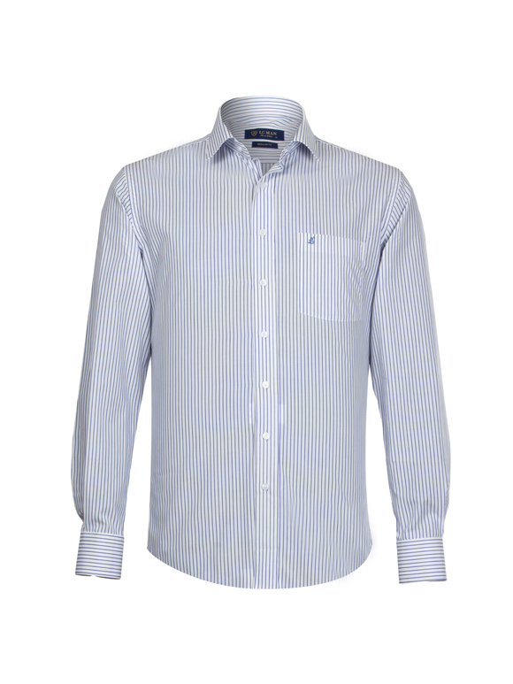 پیراهن مردانه راه راه آستین بلند ال سی من 105