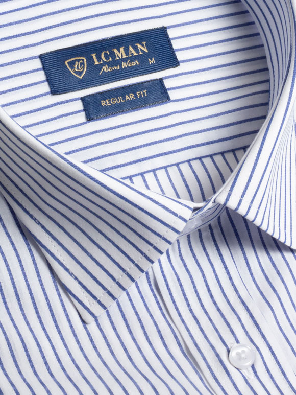 پیراهن مردانه راه راه آستین بلند ال سی من 105