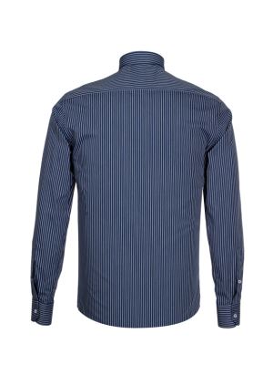 پیراهن مردانه راه راه آستین بلند ال سی من  105