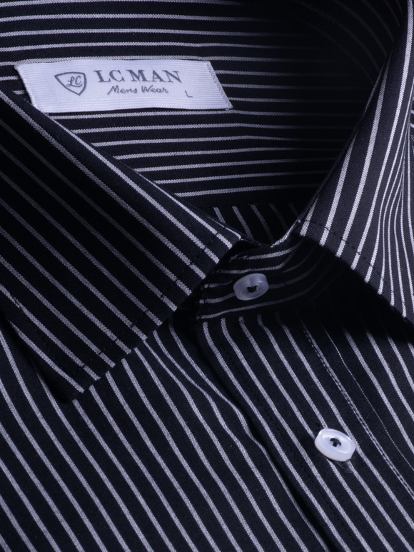 پیراهن مردانه راه راه آستین بلند ال سی من 105