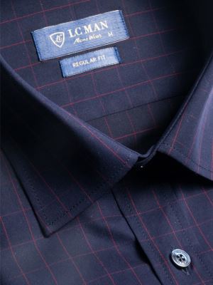 پیراهن مردانه چهارخانه آستین بلند ال سی من 110