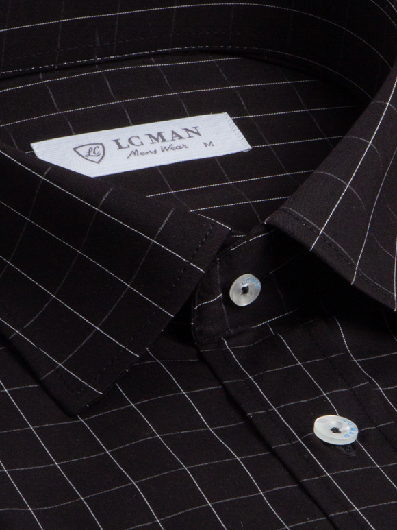 پیراهن مردانه چهارخانه آستین بلند ال سی من 110