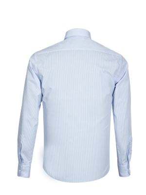 پیراهن مردانه راه راه آستین بلند ال سی من 109