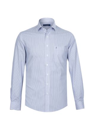 پیراهن مردانه آستین بلند راه راه ال سی من 109