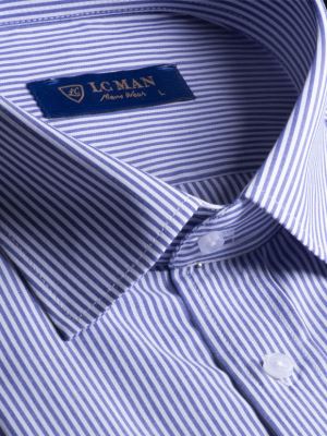 پیراهن مردانه آستین بلند راه راه ال سی من 109