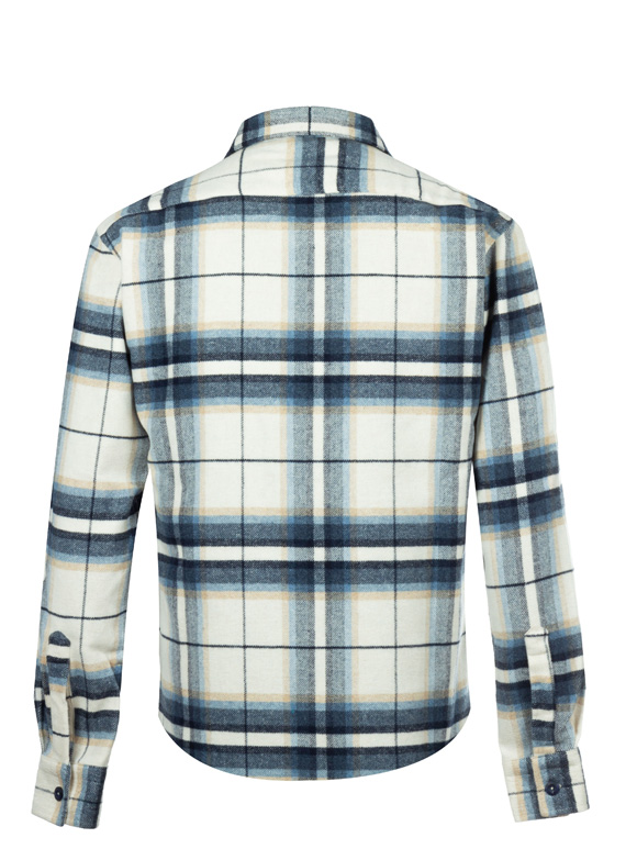 پیراهن پشمی (شکت) مردانه چهارخانه ال سی من 136