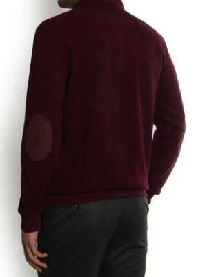 پلیور زرشکی چهار خانه درشت سلانیک سه دکمه
