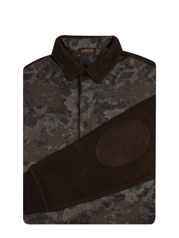 پلیور طرح گل یشمی سلانیک سه دکمه 