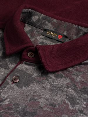 پلیور طرح گل زرشکی سلانیک سه دکمه 