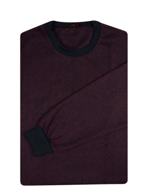 پلیور یقه گرد  طرح جناقی