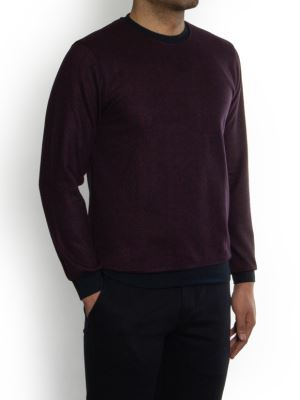 پلیور یقه گرد  طرح جناقی