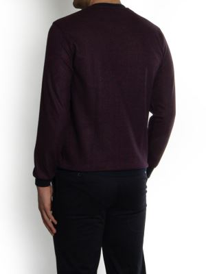 پلیور یقه گرد  طرح جناقی