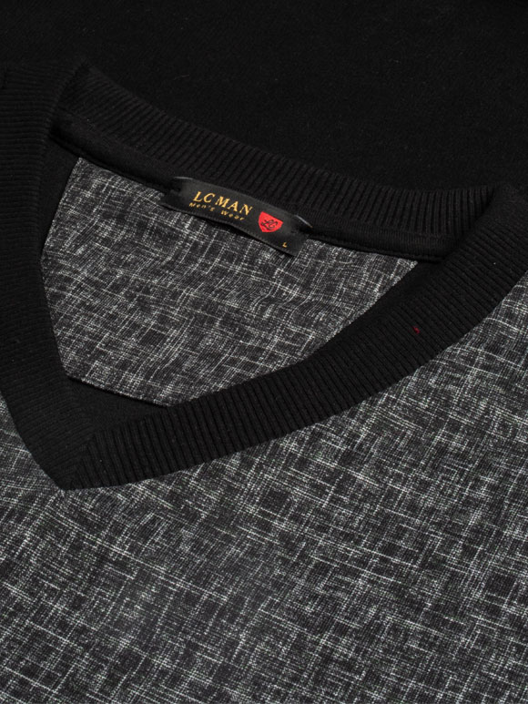 پلیور یقه هفت سلانیک طرح چهارخانه ریز