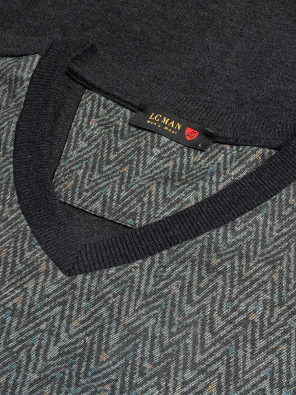 پلیور یقه هفت سلانیک طرح جناقی