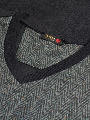 پلیور یقه هفت سلانیک طرح جناقی