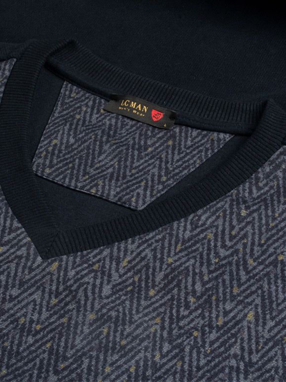 پلیور یقه هفت سلانیک طرح جناقی