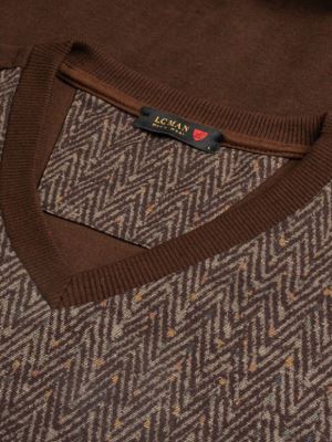 پلیور یقه هفت سلانیک طرح جناقی