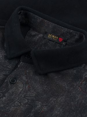 پلیور مردانه یقه دار سه دکمه سلانیک - طرح دار