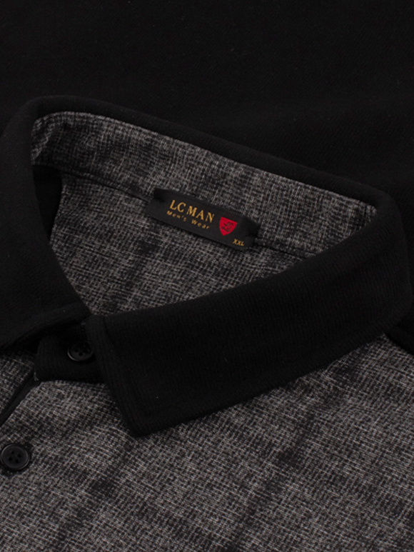 پلیور مردانه یقه دار سه دکمه سلانیک چهار خانه درشت