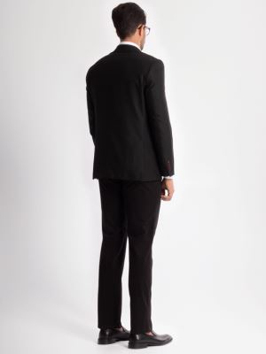 کت تک مردانه مشکی حصیری ال سی من 144